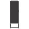 vidaXL Highboard svart 68,5x38,5x123,5 cm stål