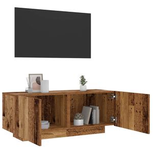 vidaXL TV-benk gammelt tre 100x35x40 cm konstruert tre