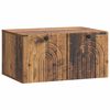 vidaXL Vegghengt TV skap Gammelt tre 59,5 x 41 x 30 cm Konstruert tre