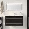 vidaXL Sink Cabinet Svart Eik 90 x 45 x 1.5 cm Konstruert tre