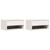 vidaXL Nattbord 2 stk. Hvit 50 x 32,5 x 24 cm Heltre furu
