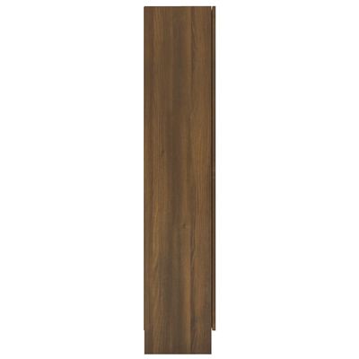 vidaXL Vitrineskap brun eik 82,5x30,5x150 cm konstruert tre