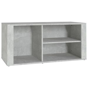 vidaXL Skoskap betonggr&aring; 100x35x45 cm konstruert tre