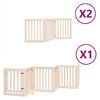 vidaXL Hundeport sammenleggbar 12 paneler 600 cm poppeltre