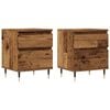 vidaXL Nattbord 2 stk gammelt tre 40x35x50 cm konstruert tre