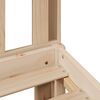 vidaXL Seng med bokhylle uten madrass 90x200 cm heltre furu