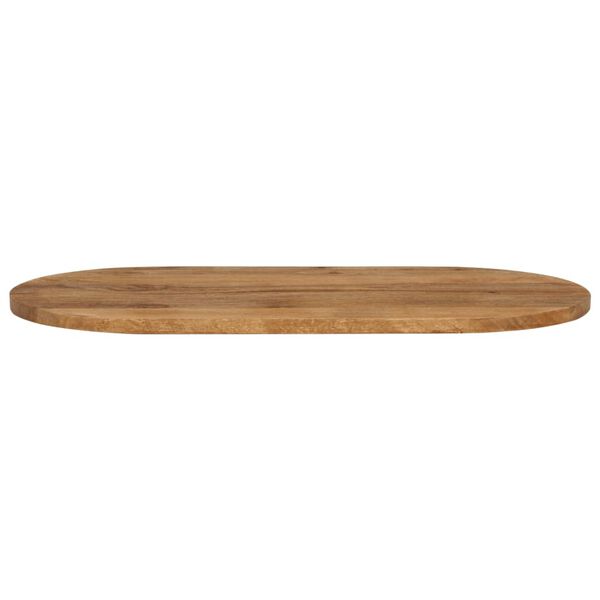 vidaXL Bordplate 140x50x3,8 cm oval heltre mango