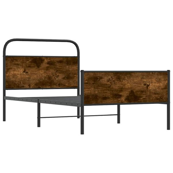 vidaXL Sengeramme uten madrass sonoma eik 90x200 cm konstruert tre