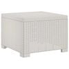 vidaXL 1-seters Hage Sofa Rattan Utseende PP Hvit