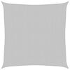vidaXL Solseil lysegr&aring; 3,6x3,6 m 100% polyester oxford