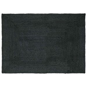 vidaXL Omr&aring;detepper Rektangul&aelig;r M&oslash;rkegr&aring; 160 x 230 cm Jute