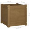 vidaXL Plantekasser 2 stk honningbrun 40x40x40 cm heltre furu