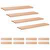 vidaXL Trappetrinn 12 stk. 120 x 30 x 2 cm Naturlig Massiv b&oslash;ketre