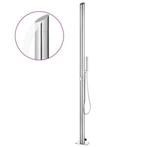 vidaXL Hagedusj 220 cm rustfritt st&aring;l