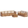 vidaXL Sofasett 8 pcs Naturlig Solid akasietre