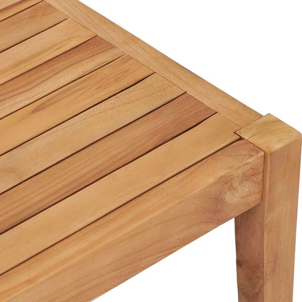 vidaXL Hagesofagruppe med puter 4 deler heltre teak