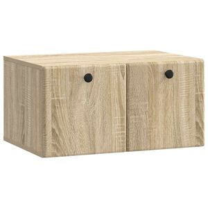 vidaXL Vegghengt TV skap 59,5 x 41 x 30 cm Sonoma eik Konstruert tre