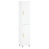 vidaXL Highboard h&oslash;yglans hvit 34,5x34x180 cm konstruert tre