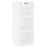 vidaXL Highboard hvit 34,5x32,5x180 cm konstruert tre