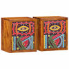 vidaXL Nattbordskap 2 pcs Brun 35 x 30 x 40 cm Solid akasietre