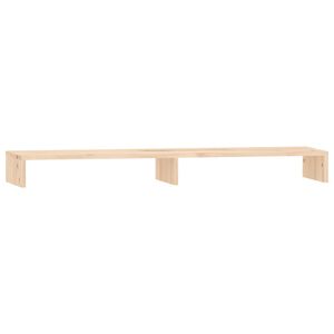 vidaXL Monitorstativ 100x27x10 cm heltre furu