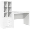 vidaXL Skrivebord Hvit 145.5 x 50 x 127 cm 2 stk.