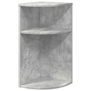vidaXL Avlastningsbord Betonggr&aring; 29,6 x 29,6 x 60 cm Konstruert tre