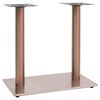 vidaXL Bordben til bistrobord messing 70x40x72 cm rustfritt st&aring;l