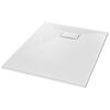 vidaXL Dusjbrett SMC hvit 100x80 cm