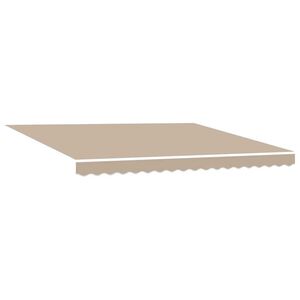 vidaXL Reserveduk til markise Beige 400 × 300 cm Lerret