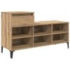 vidaXL Sko Skap med skuff artisan eik 102 x 36 x 60 cm Konstruert tre