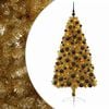 vidaXL Kunstig juletre med julekuler 180 cm 300 LED-lys Varmhvit