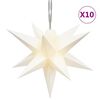 vidaXL Julelys med 10 LED hvit 10 cm