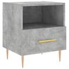 vidaXL Nattbord betonggr&aring; 40x35x47,5 cm konstruert tre