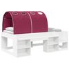 vidaXL Sengestamme med tunnel 3 pcs Hvit og r&oslash;d Konstruert tre
