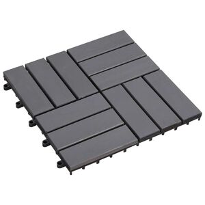 vidaXL Terrasseflis 20 pcs Gr&aring; 30 x 30 cm Acacia Hardtre