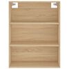vidaXL Highboard sonoma eik 69,5x34x180 cm konstruert tre
