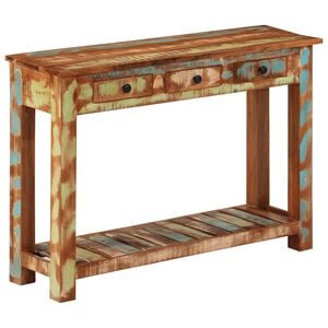 vidaXL Konsollbord 110x30x76 cm gjenvunnet heltre