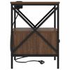 vidaXL Nattbordskap Brun Eik 41,5 x 40,5 x 55 cm Konstruert tre
