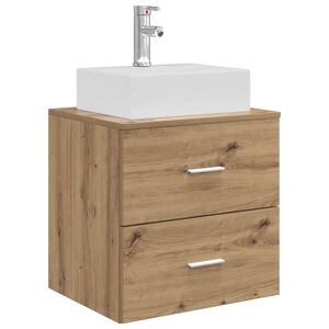 vidaXL Vegghengt vaskeservant Artisan eik 49,5 x 41 x 62,5 cm
