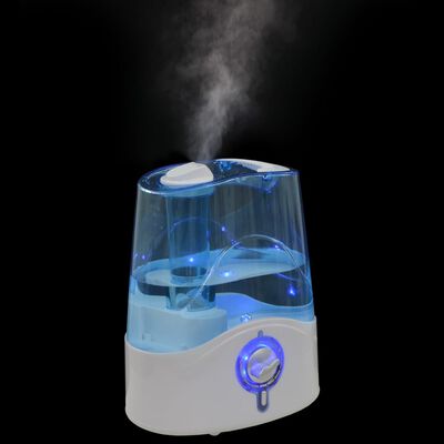 vidaXL Ultrasonisk luftfukter med kjølig dis og nattlys 6 L 300 ml/t