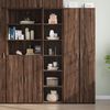 vidaXL Highboard brun eik 40x41x185 cm konstruert tre