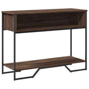 vidaXL Konsollbord brun eik 100x35x74,5 cm konstruert tre