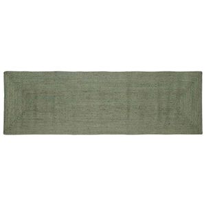 vidaXL Omr&aring;detepper Rektangul&aelig;r Olivengr&oslash;nn 80 x 300 cm Jute