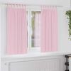 vidaXL M&oslash;rkleggende Gardiner med Ringer 2 pcs Babyrosa 175 x 140 cm