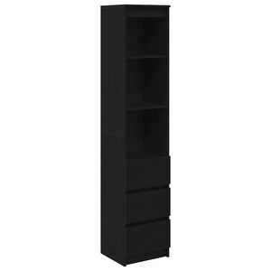 vidaXL H&oslash;ybord svart eik 37,5x35x180 cm konstruert tre
