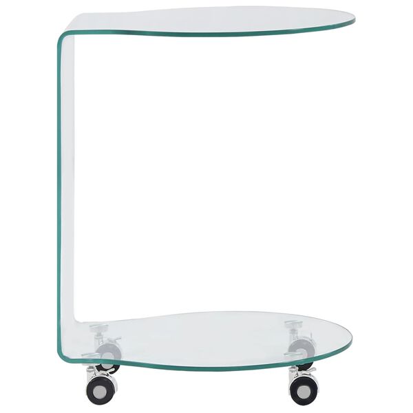 vidaXL Salongbord 45x40x58 cm herdet glass