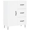 vidaXL Highboard hvit 69,5x34x180 cm konstruert tre