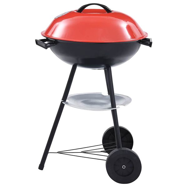 vidaXL B&aelig;rbar kulegrill XXL med hjul 44 cm