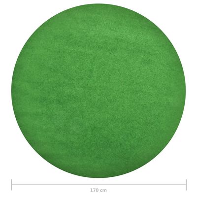 vidaXL Kunstgress med knotter dia.170 cm grønn rund